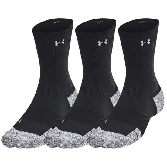 Under Armour ARMOURDRY CUSHION x3 Носки беговые (3 пары) Черный/Серый - фото 329965
