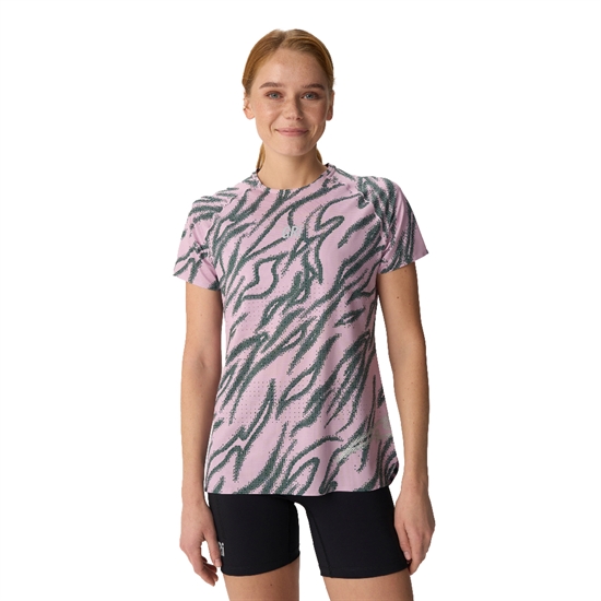 Gri SS26-05W-PG СТАРТ (W) Футболка беговая женская Лиловый/Зеленый - фото 330357