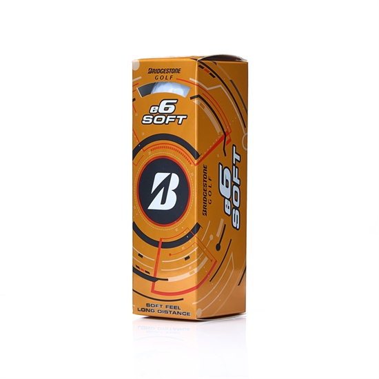 Bridgestone 25 E6 SOFT WHITE Мячи для гольфа (3 шт) Белый - фото 330891