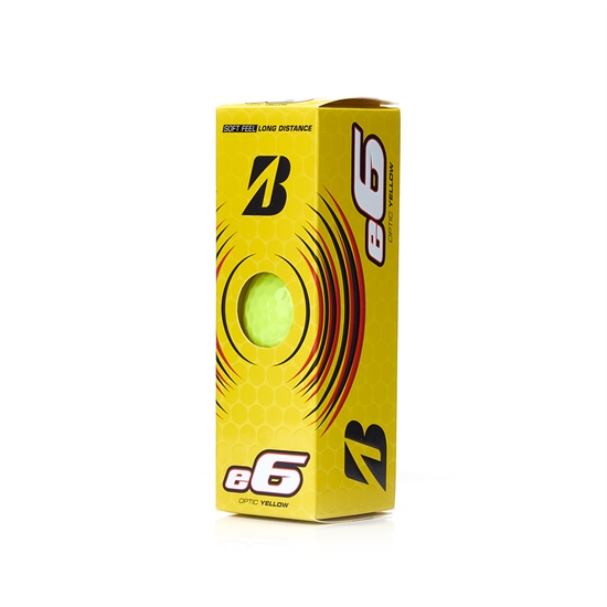 Bridgestone E6 YELLOW Мячи для гольфа (3 шт) Желтый - фото 330893