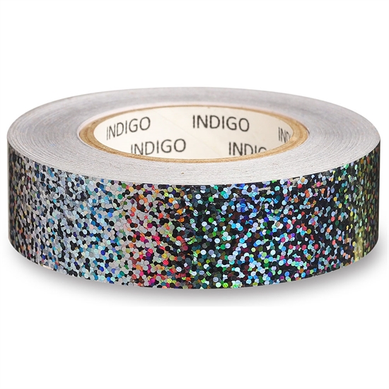 Indigo CRYSTAL IN139 Обмотка для гимнастического обруча 20мм*14м Серебристый - фото 330913