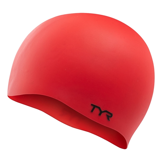 TYR WRINKLE FREE SILICONE CAP Шапочка для плавания Красный - фото 331134