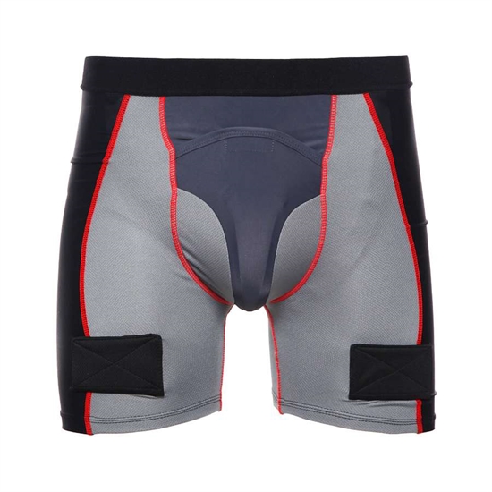 Big Boy COMFORT LINE Шорты компрессионные с защитой паха Черный/Красный - фото 331570