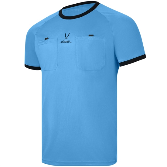 Jögel REFEREE TEE 26 Футболка судейская Голубой/Черный - фото 331967