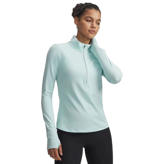Under Armour LAUNCH PRO HALF ZIP (W) Лонгслив беговой женский Голубой - фото 332842