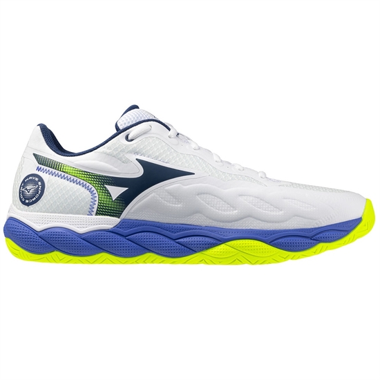 Mizuno WAVE ENFORCE COURT AC Кроссовки теннисные Белый/Синий/Зеленый - фото 333968