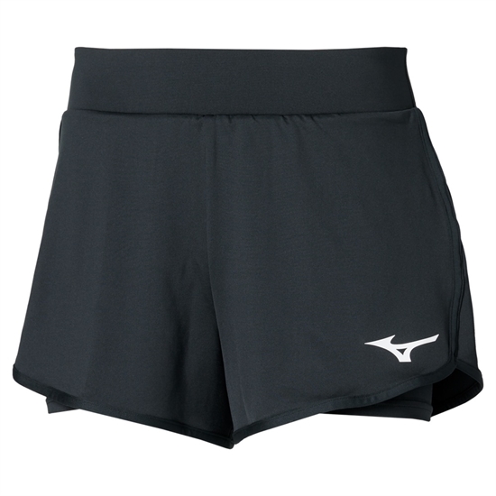 Mizuno FLEX SHORT (W) Шорты теннисные женские Черный - фото 334080