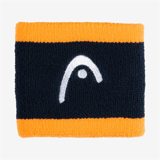 Head WRISTBAND STRIPED 2,5" (285864) Напульсники Темно-синий/Оранжевый - фото 334204