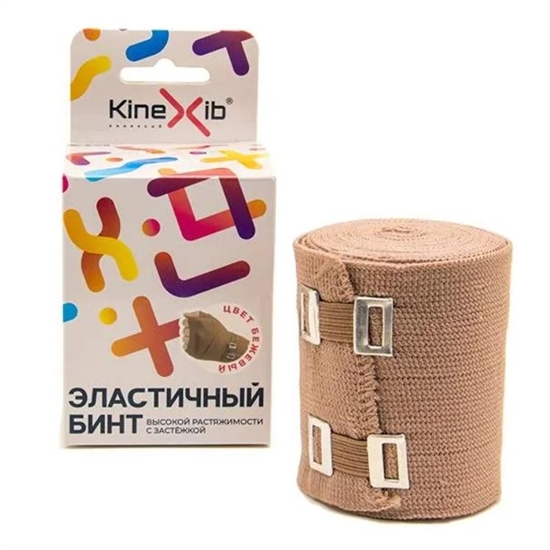 Kinexib 3см×7,5м Эластичный бинт Бежевый - фото 334473