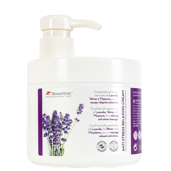 Rehabmedic ANTI-STRESS RELAXING CREAM Крем массажный расслабляющий антистрессовый 500 мл - фото 334938
