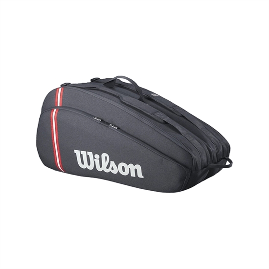 Wilson TOUR 12R 2025 Сумка для 12 теннисных ракеток Черный/Красный - фото 335873