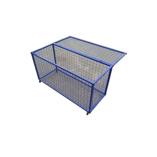 Rusbrand KS624 Тележка для мячей, из металлической сетки,1130*540*450 мм - фото 336549