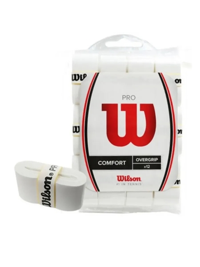 Wilson PRO OVERGRIP овергрип для теннисных ракеток Белый (12 шт. в упаковке) - фото 337552
