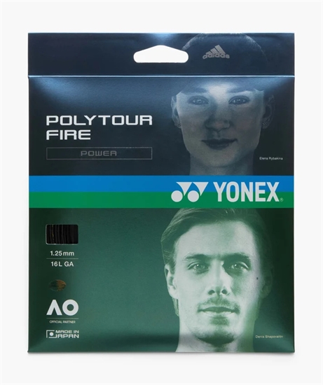 Yonex Poly Tour Fire струна теннисная 16L/1.25 мм (12.2 м) Черная - фото 337605