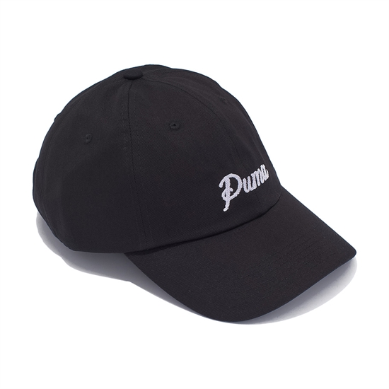 Puma ESSENTIALS SCRIPT DAD CAP Бейсболка Черный - фото 338116