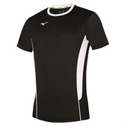 Mizuno AUTHENTIC HIGH-KYU TEE HIQ Футболка волейбольная Черный/Белый Mizuno AUTHENTIC HIGH-KYU TEE HIQ Футболка волейбольная Черный/Белый