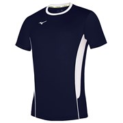 Mizuno PREMIUM HIGH-KYU TEE HIQ Футболка волейбольная Темно-синий/Белый Mizuno PREMIUM HIGH-KYU TEE HIQ Футболка волейбольная Темно-синий/Белый