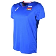 Asics MAN RUSSIA SS TEE Футболка игровая волейбольная Синий Asics MAN RUSSIA SS TEE Футболка игровая волейбольная Синий