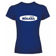 Mikasa MANICA CORTA Футболка Темно-синий/Белый