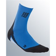 CEP DYNAMIC+ SHORT SOCKS (W) Компрессионные носки для занятий спортом женские Синий/Черный