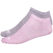 Starfit SW-205 Носки беговые низкие (2 пары) Розовый/Серый Starfit SW-205 Носки беговые низкие (2 пары) Розовый/Серый