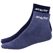 Starfit SW-206 Носки беговые (2 пары) Темно-синий/Синий