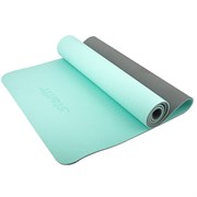 Starfit FM-201 TPE 173X61X0,6 СМ Коврик для йоги Мятный/Серый