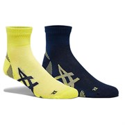 Asics 2PPK CUSHIONING SOCK Носки беговые (2 пары) Желтый/Темно-синий Asics 2PPK CUSHIONING SOCK Носки беговые (2 пары) Желтый/Темно-синий