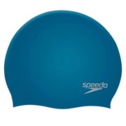 Speedo PLAIN MOLDED SILICONE CAP Шапочка для плавания Синий/Серебристый
