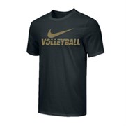 Nike MEN'S VOLLEYBALL TEE Футболка волейбольная Черный/Золотой