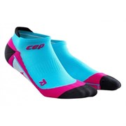 CEP DYNAMIC+ NO SHOW COMPRESSION SOCKS (W) Носки беговые низкие женские Голубой/Розовый/Черный