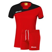 Mikasa MOACH Форма волейбольная женская Красный/Черный