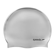 Speedo PLAIN FLAT SILCONE CAP Шапочка для плавания Серебристый