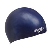 Speedo PLAIN FLAT SILCONE CAP JR Шапочка для плавания детская Синий/Белый
