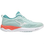 Mizuno WAVE REVOLT 2 (W) Кроссовки беговые женские Голубой/Белый/Коралловый