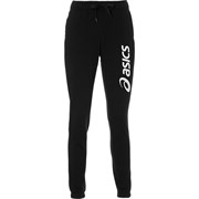 Asics ASICS BIG LOGO SWEAT PANT (W) Брюки беговые жеснкие Черный/Белый Asics ASICS BIG LOGO SWEAT PANT (W) Брюки беговые жеснкие Черный/Белый