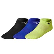 Mizuno TRAINING MID 3P Носки низкие Черный/Фиолетовый/Зеленый