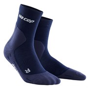CEP COLD WEATHER MID-CUT SOCKS Компрессионные носки для бега с шерстью мериноса Темно-синий