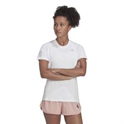 Adidas CLUB (W) Футболка теннисная женская Белый/Серый