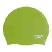 Speedo PLAIN MOLDED SILICONE CAP Шапочка для плавания Зеленый/Серебристый