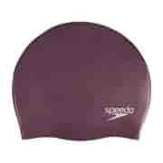 Speedo PLAIN MOLDED SILICONE CAP Шапочка для плавания Фиолетовый/Серебристый