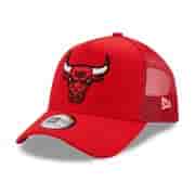 New Era CHICAGO BULLS DIAMOND ERA RED A-FRAME TRUCKER CAP Бейсболка Красный/Белый/Черный