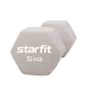 Starfit DB-201 5 КГ Гантель неопреновая Серый