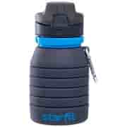 Starfit FB-100 Бутылка для воды складная с карабином Серый/Синий