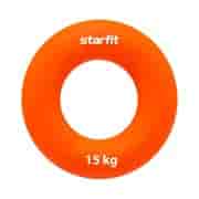 Starfit ES-403 Эспандер кистевой Кольцо диаметр 7см силикогель 15кг Оранжевый