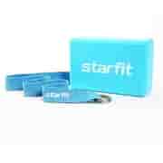 Starfit YB-205 Блок и ремень для йоги Синий пастель