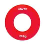 Starfit ES-403 Эспандер кистевой Кольцо диаметр 7см силикогель 20кг Красный