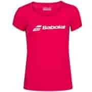 Babolat EXERCISE (W) Футболка теннисная женская Розовый/Белый