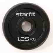 Starfit BB-204 1,25 кг Диск чугунный Черный