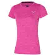 Mizuno IMPULSE CORE TEE (W) Футболка беговая женская Фуксия